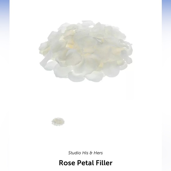 NEW-Studio His & Hers Ivory Rose Petals - Picture 2 of 4